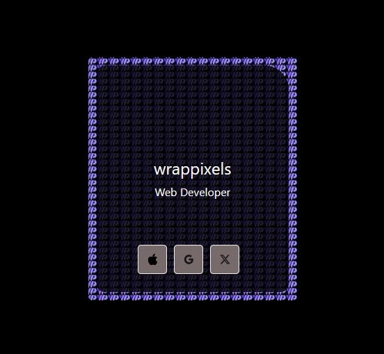 Company profile with animation and social icons